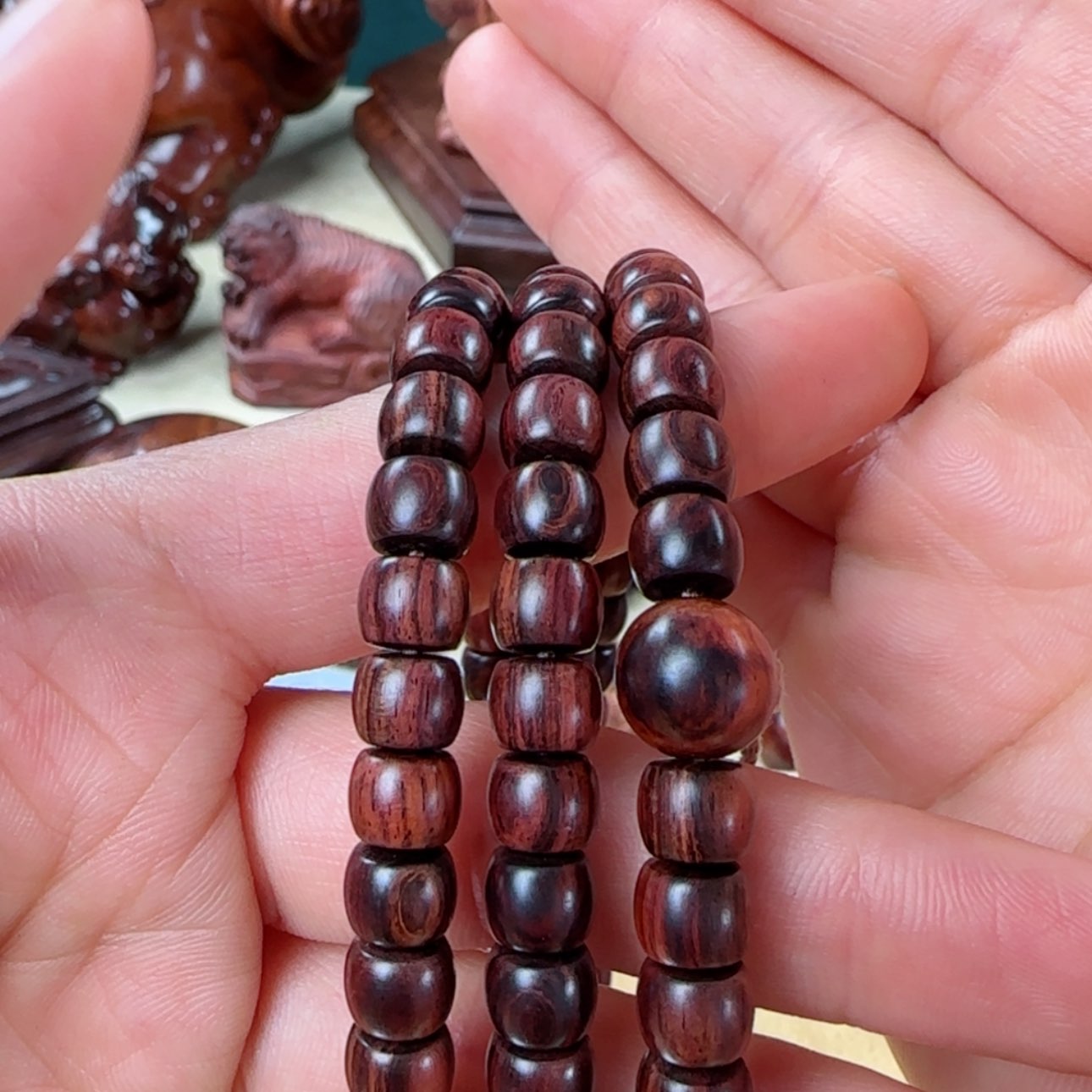 【闪购商品】黄花梨/降香黄檀手串/手链6/7直切珠 手串念珠