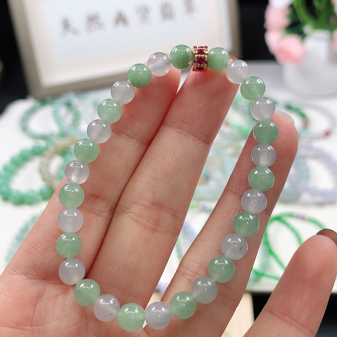 翡翠未镶嵌手链5.9mm