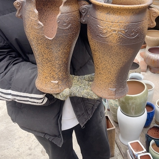 紫砂花盆高度27口径15