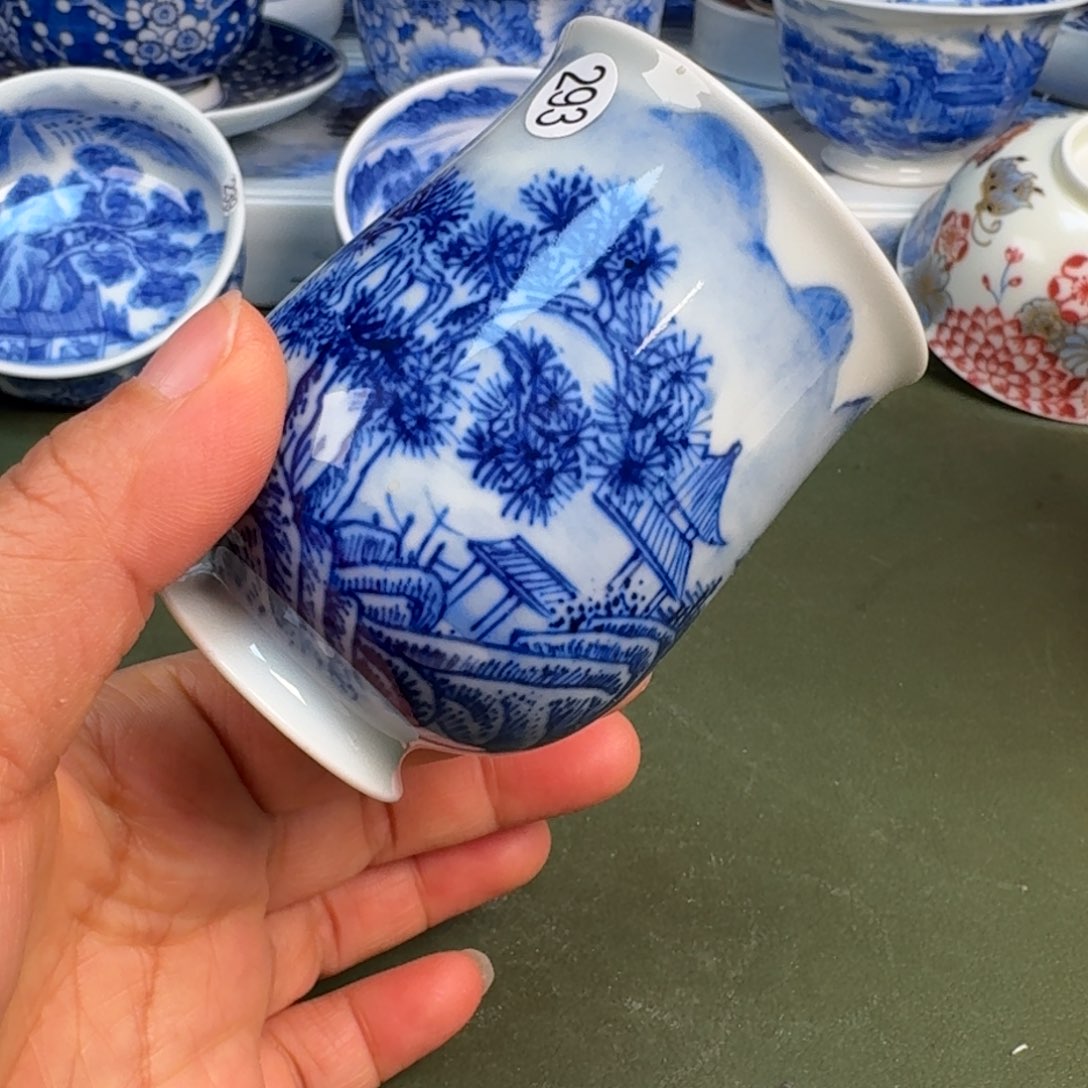 瓷景德镇纯手绘茶具圆圆293