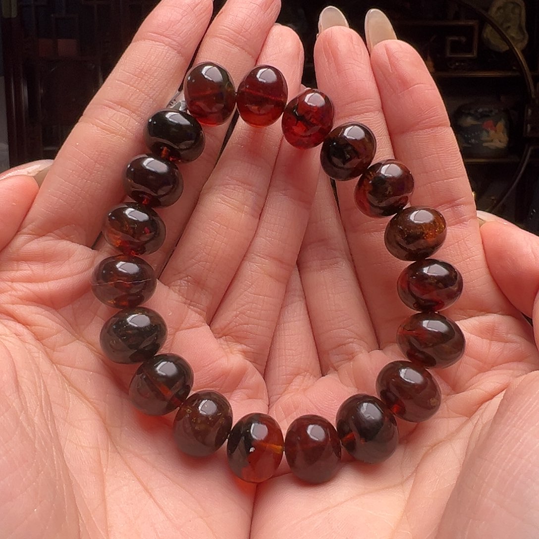 琥珀裸石未镶嵌抚顺琥珀10269。13mm