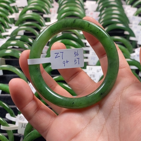 和田玉（碧玉）手镯未镶嵌用****2