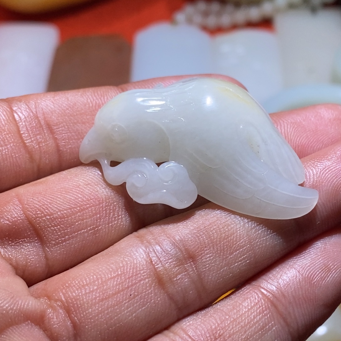 和田玉未镶嵌吊坠(不含链)