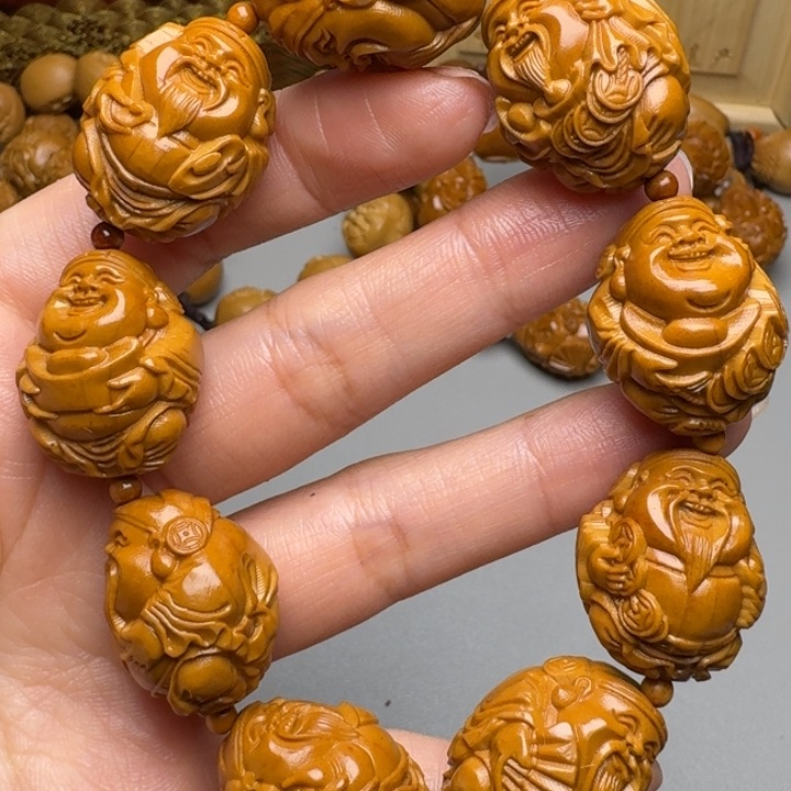 橄榄核手串/手链八大财神