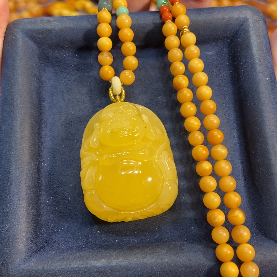 蜜蜡颈饰未镶嵌蜜蜡