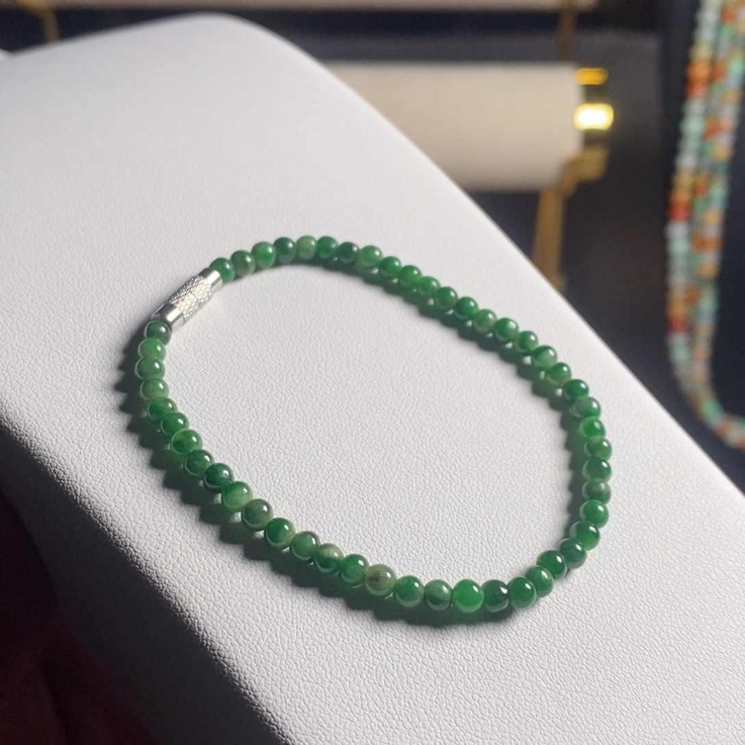 定制翡翠未镶嵌15 缅甸翡翠A货卡3.8