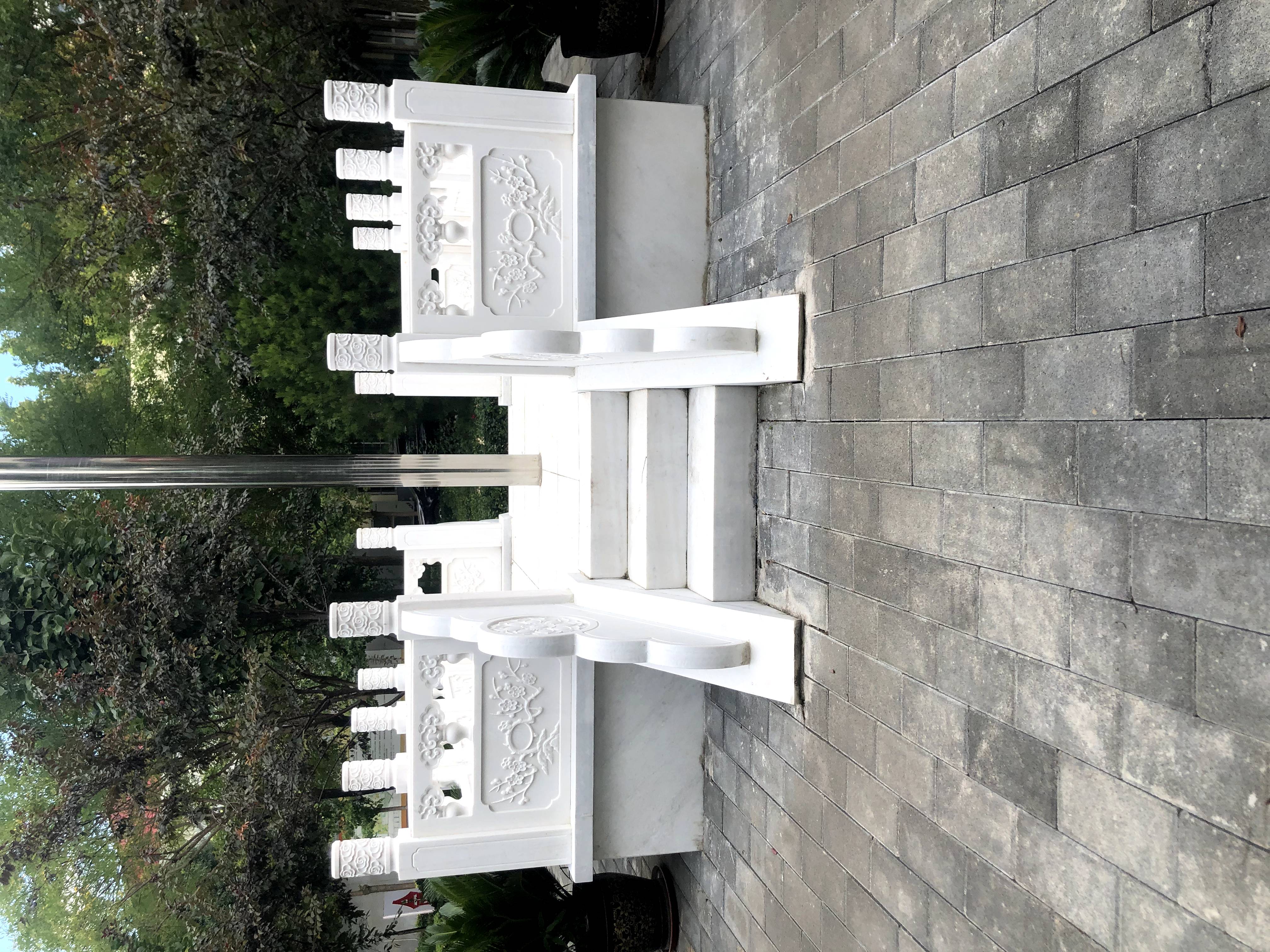 石雕汉白玉石材栏板大理石栏杆护栏河道青石花岗岩升旗台围栏定制