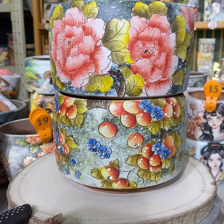 红陶景德镇艺术手绘作品