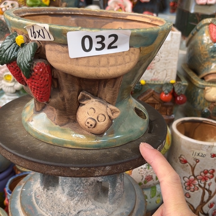 紫砂花盆粗陶材质多肉花盆