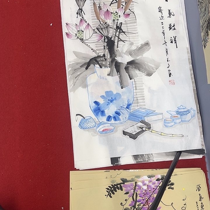 国画一二三一二三两四