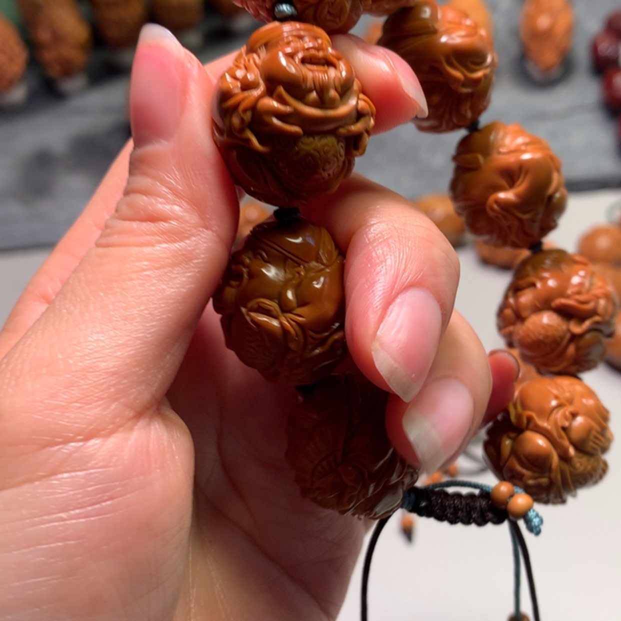 【闪购商品】橄榄核手串/手链用****2八宝财神