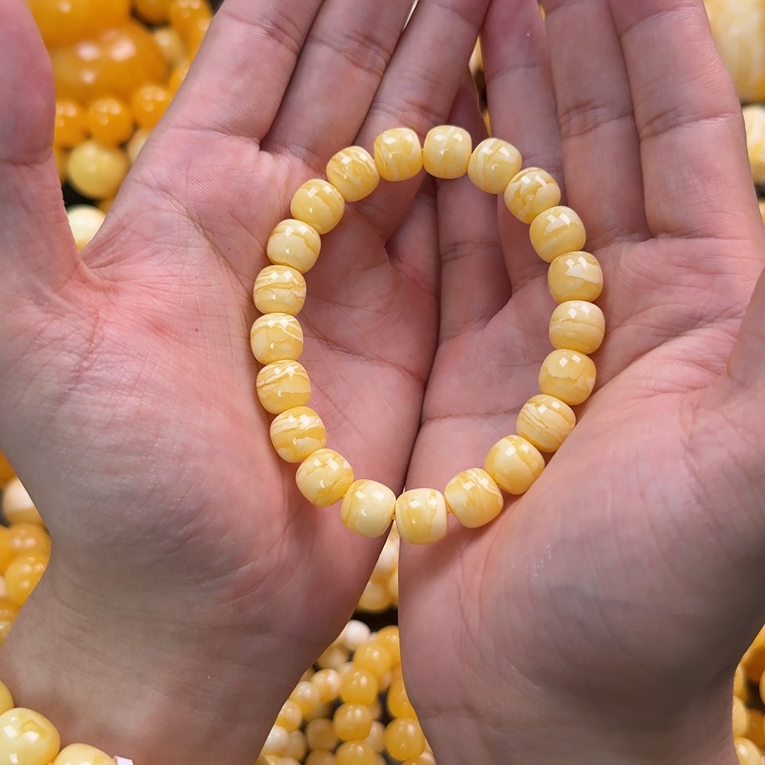 蜜蜡未镶嵌珠宝奇石同料11mm