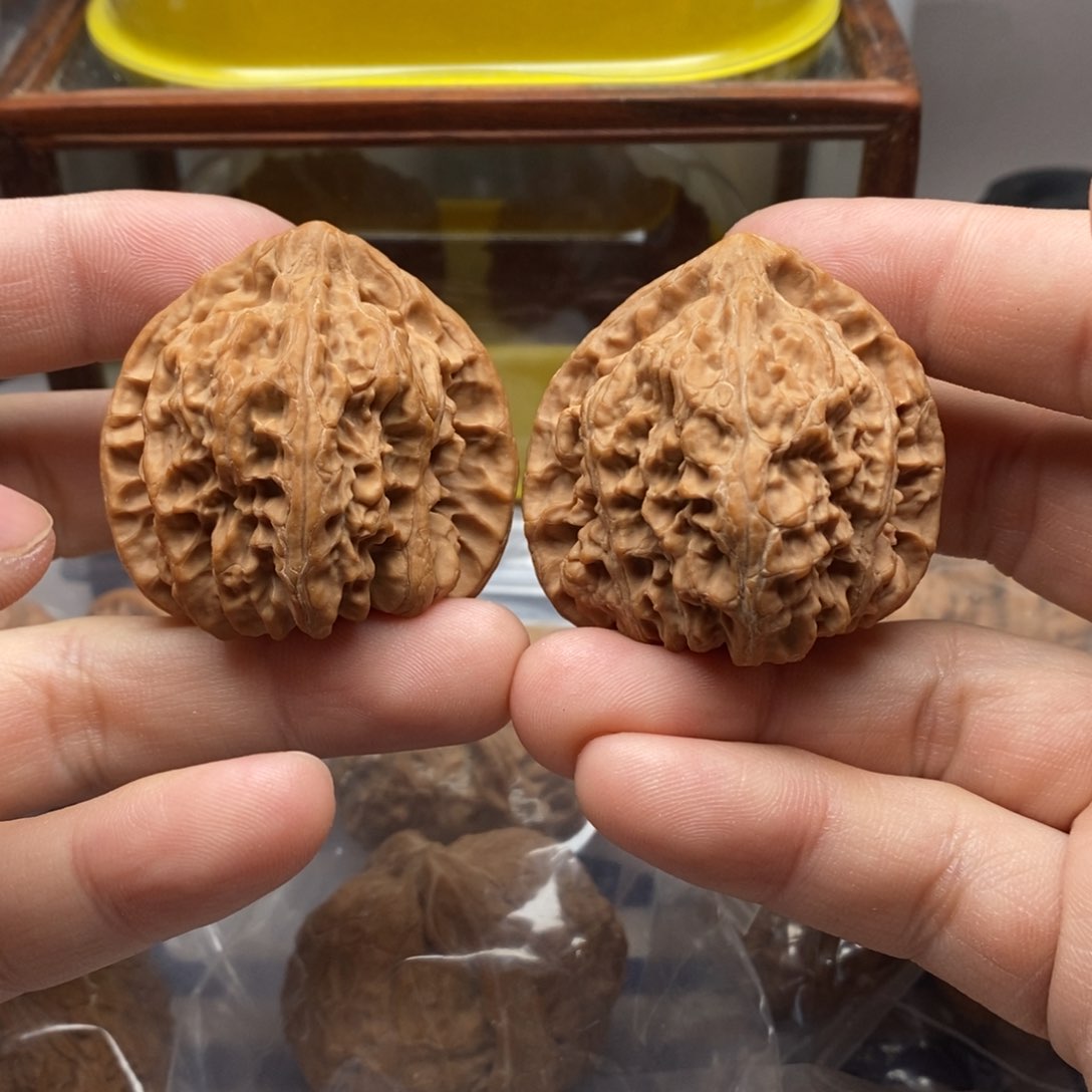 核桃把件四三火焰马蹄