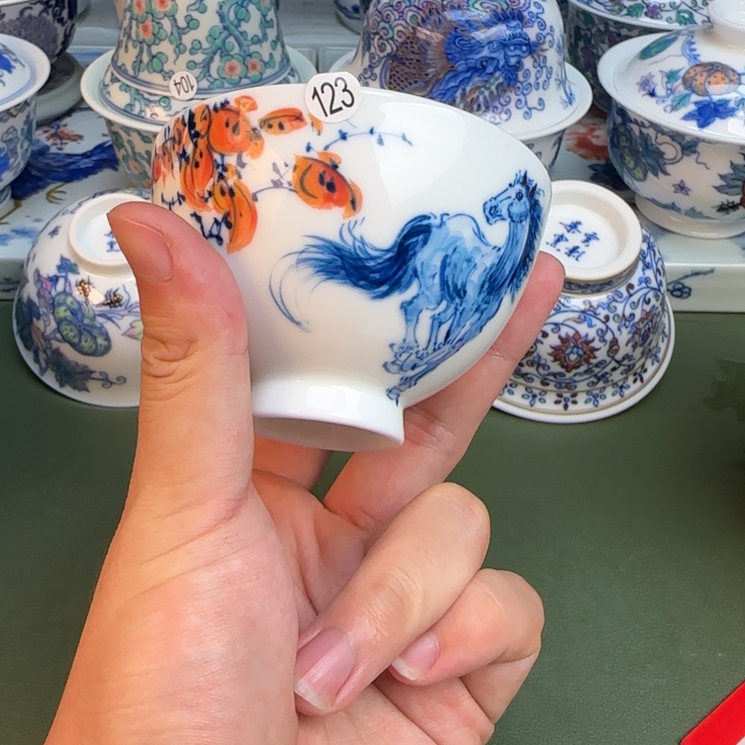 彦祖纯手工手绘茶具123