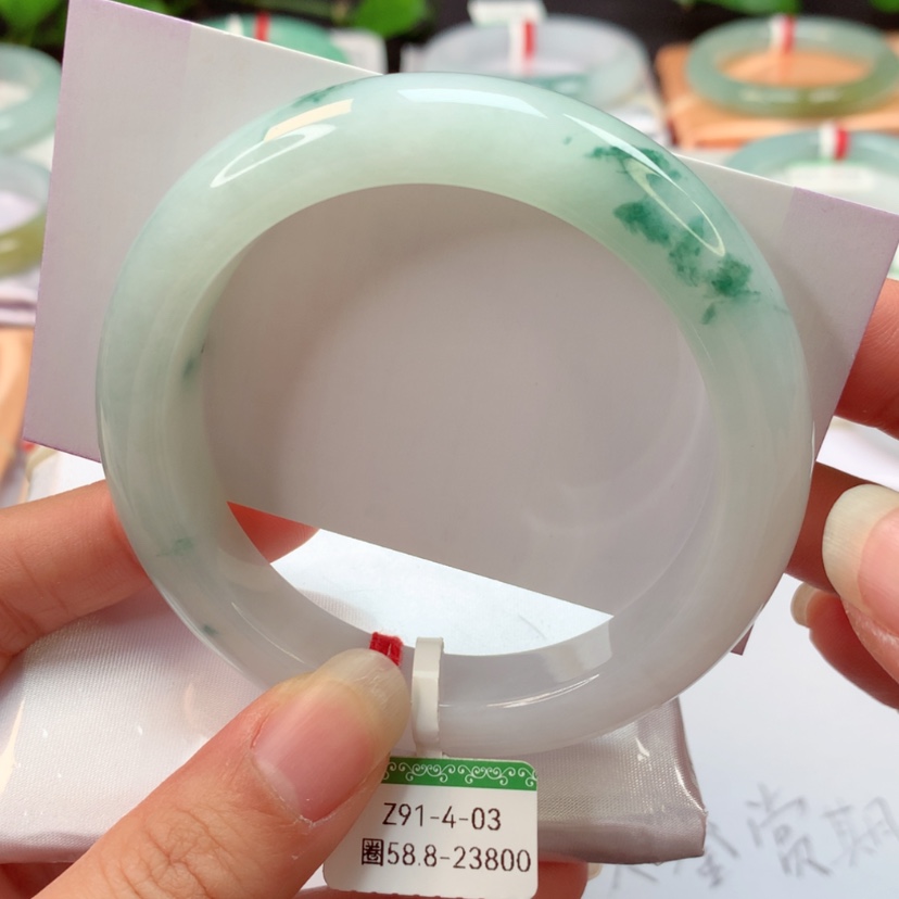 【闪购商品】翡翠手镯未镶嵌天然翡翠手镯