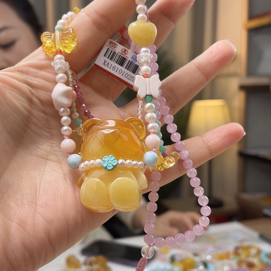 蜜蜡裸石未镶嵌蜜蜡吊坠