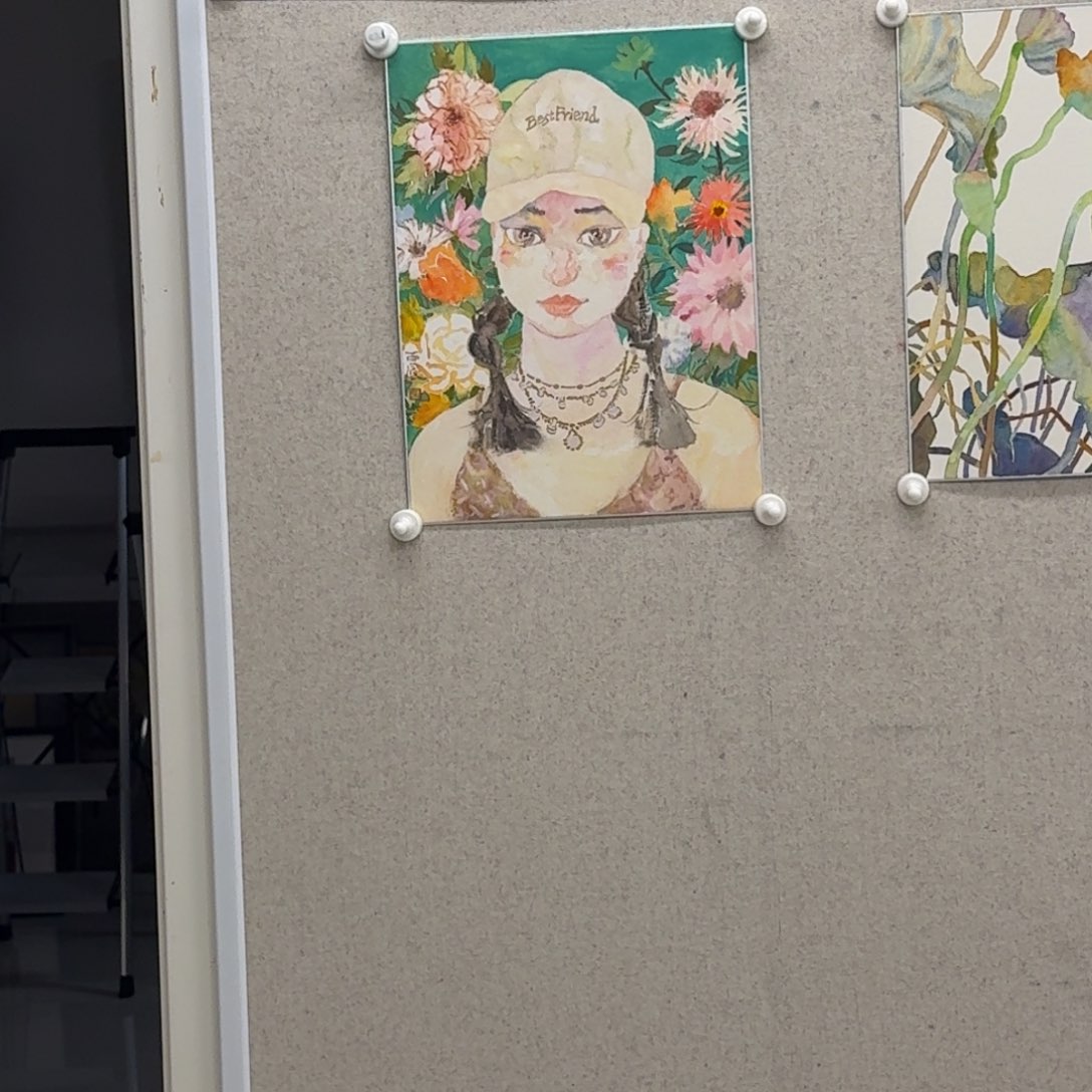 蟹***板国画党震 花儿与少女订金（17300）