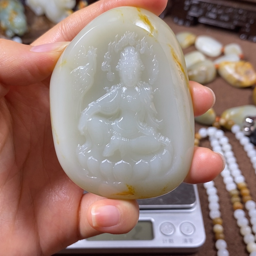 匪***0和田玉未镶嵌把件