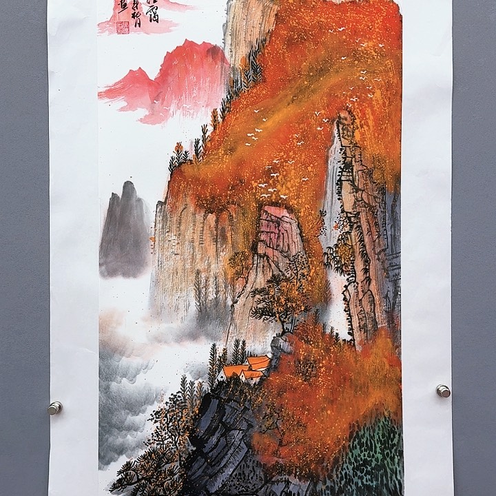 国画书法作品多次参加