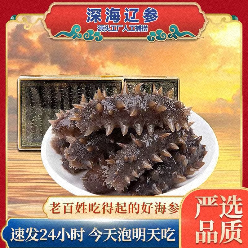 【送1只试吃到手61只】大连辽刺参5-6cm/只 干海参冷水速发海参