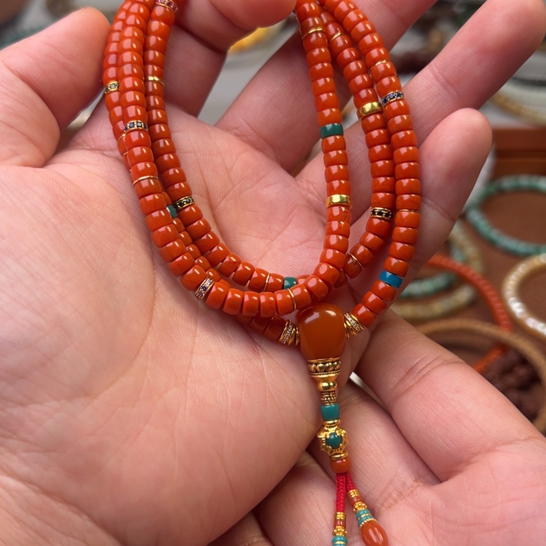 南红玛瑙手链未镶嵌