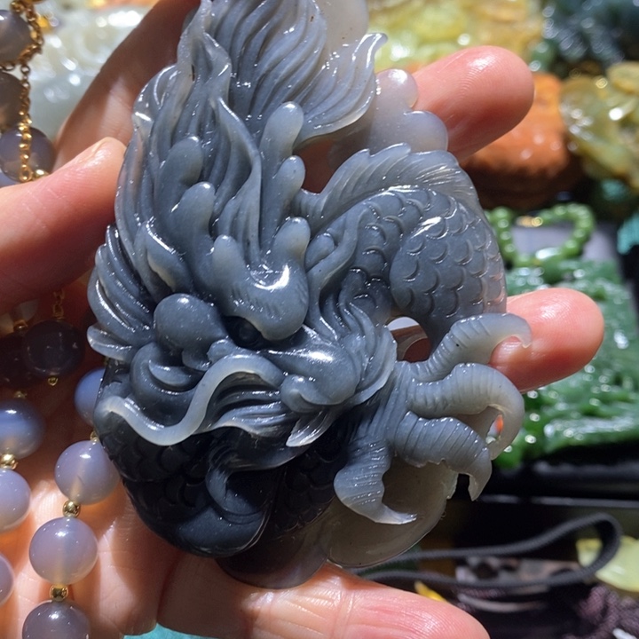 岫玉毛衣链未镶嵌