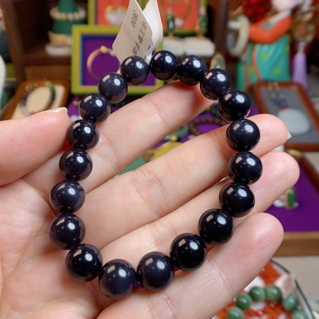 和田玉颈饰未镶嵌帝王紫10