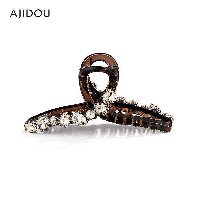 AJIDOU阿吉豆时尚水晶大抓夹