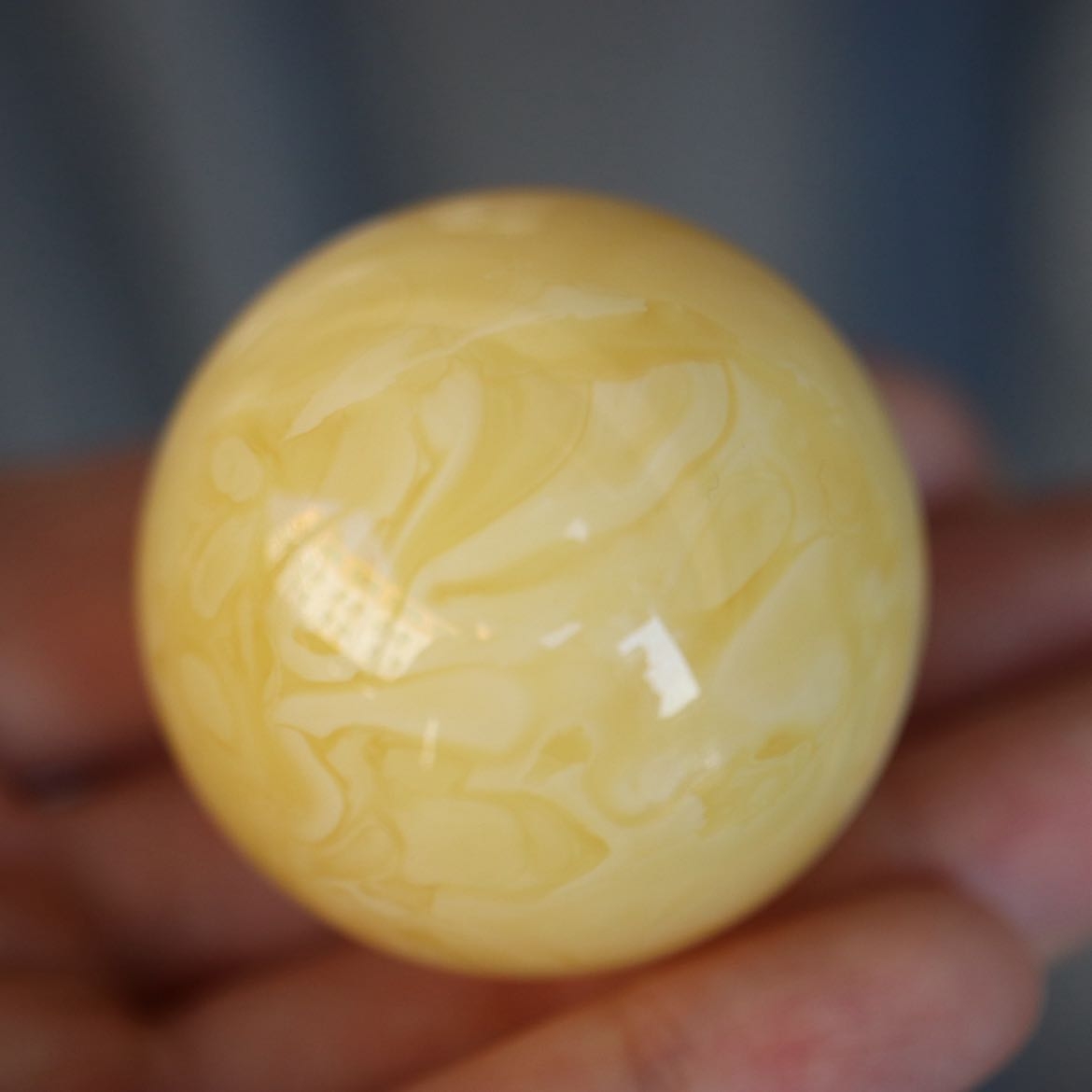 39.6mm 精品妖花浓蜡蜜蜡大圆珠 转运珠  圆润饱满 蜡实 35