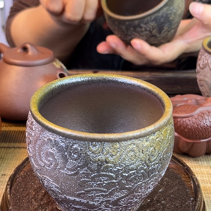 茶壶紫砂底槽清柴烧240cc