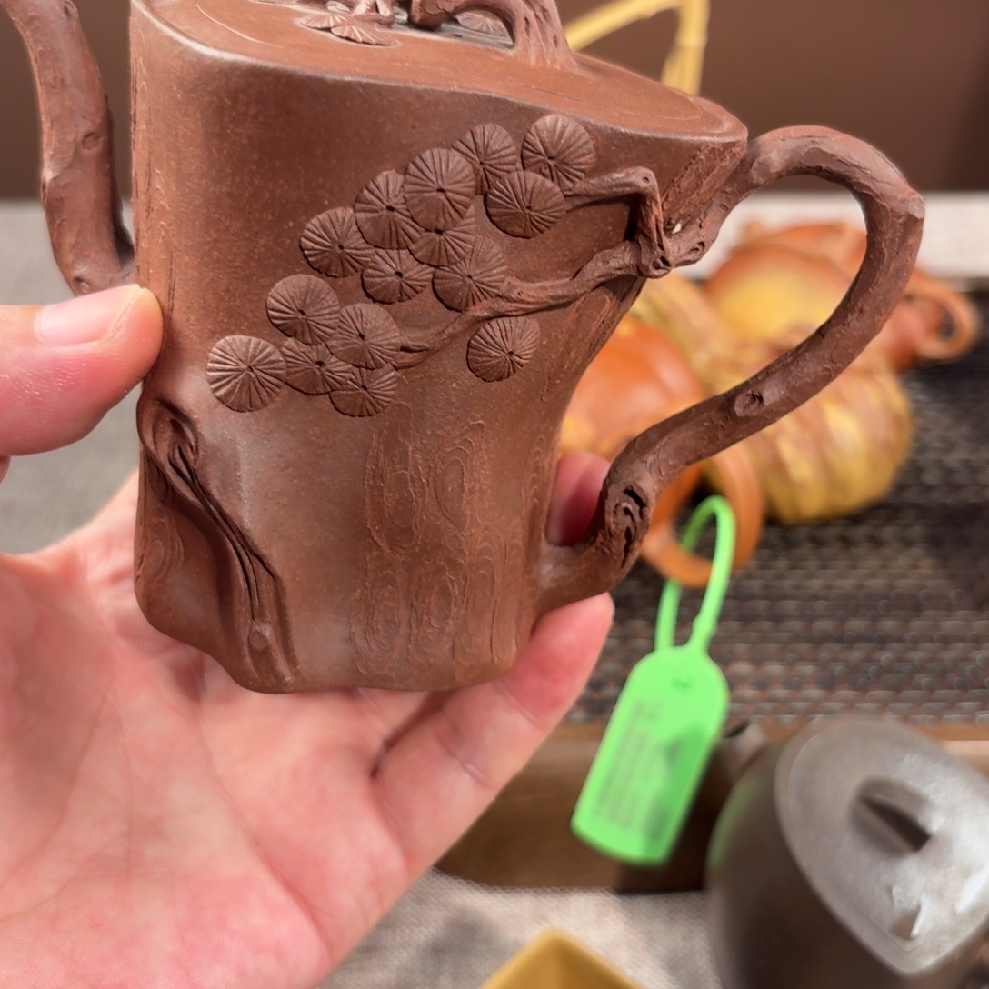茶壶紫砂全手工树桩