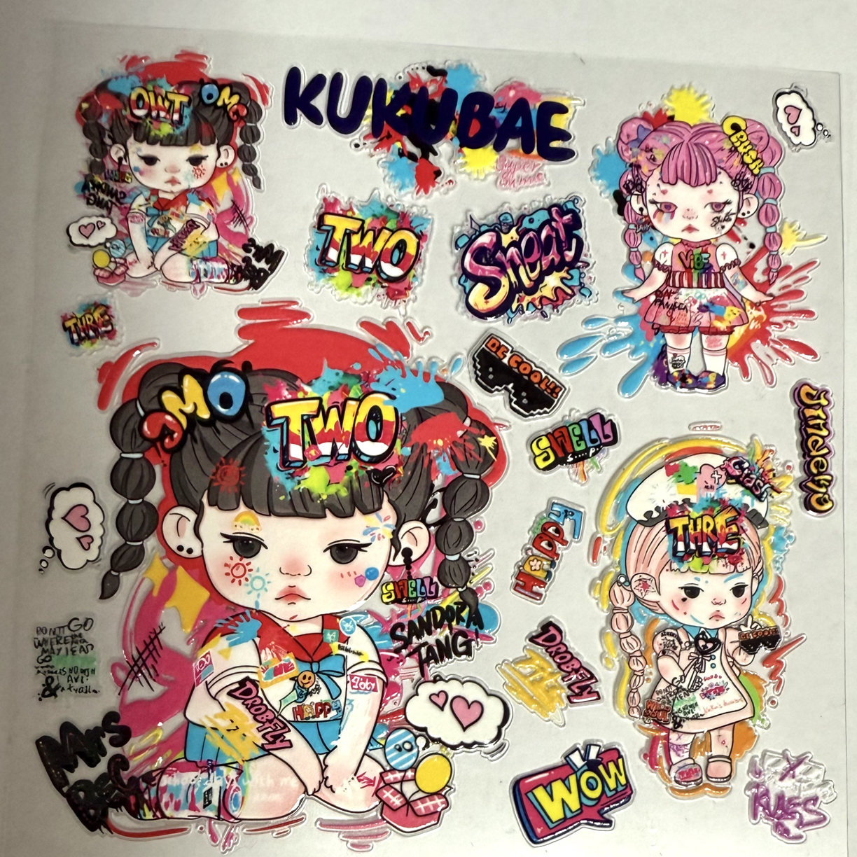 5D浮雕贴纸补款链接定制产品默认微瑕不退不换