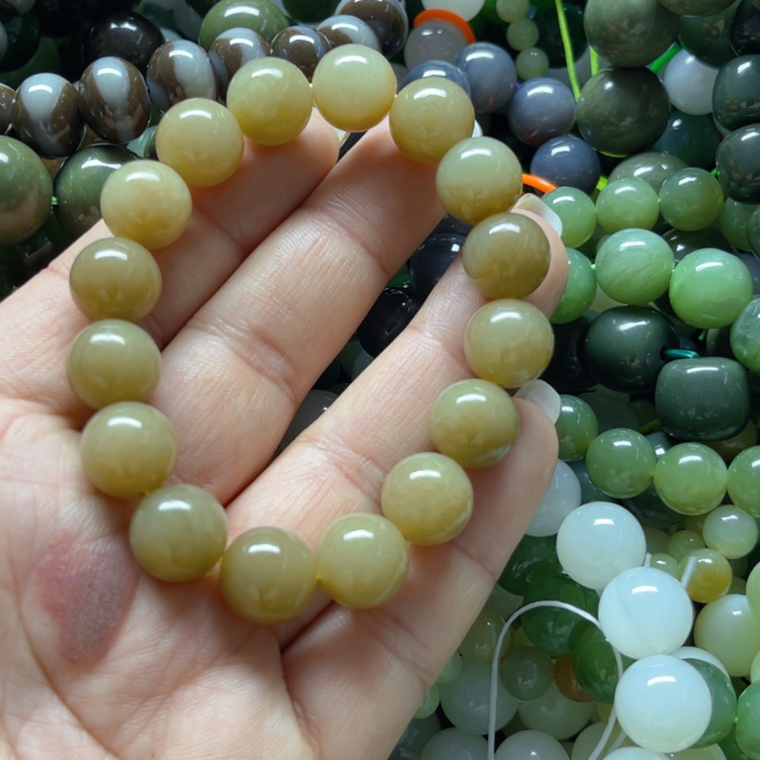 和田玉手链未镶嵌