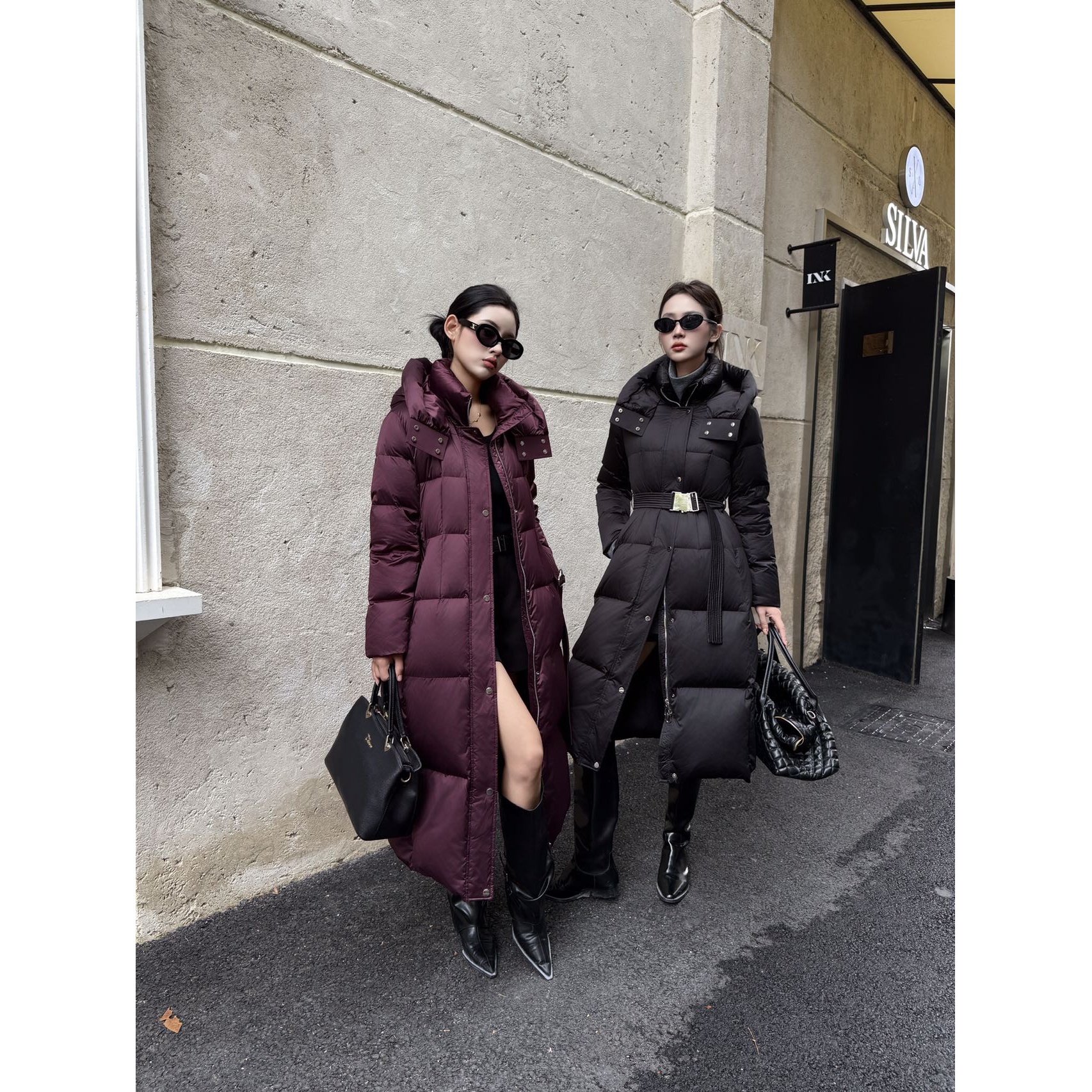 专属2025新款90白鸭绒长款长袖连帽东大门风加厚女士288946