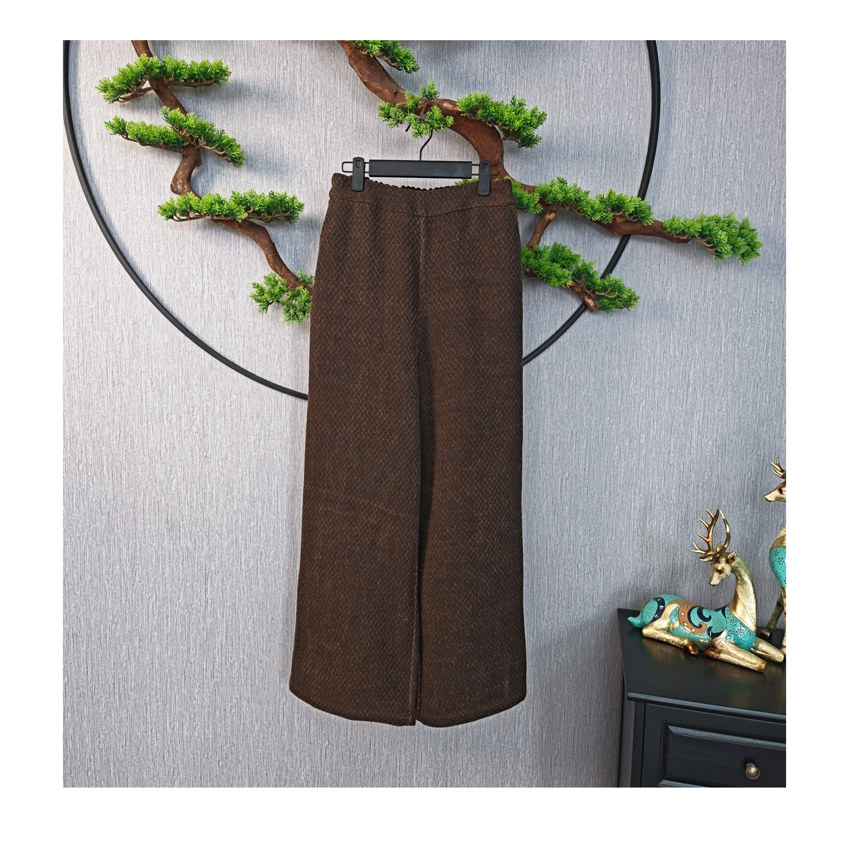 [千奈莉 ] 100姆米柞蚕丝经典百搭版直筒裤22-30