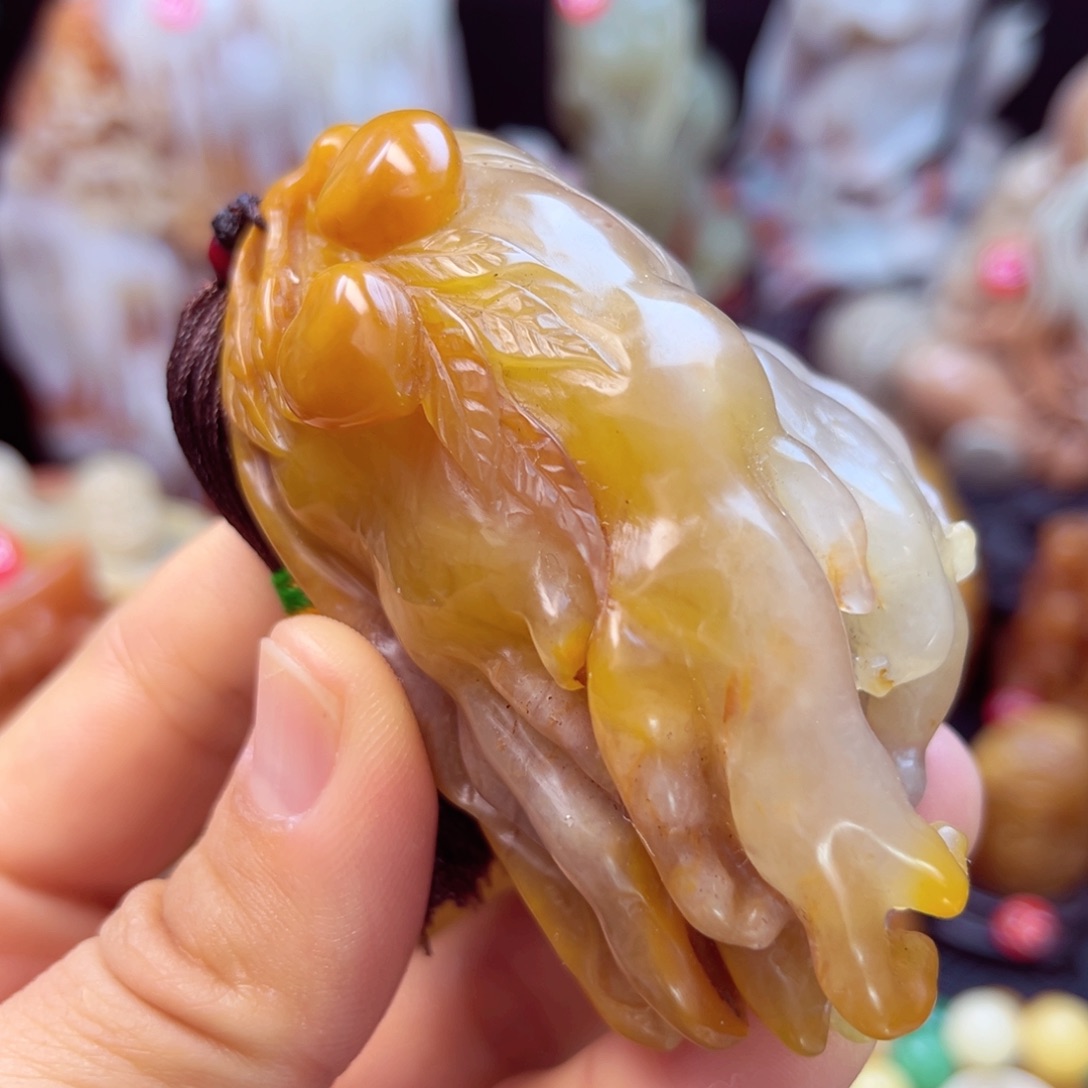 寿山石佛手手玩件