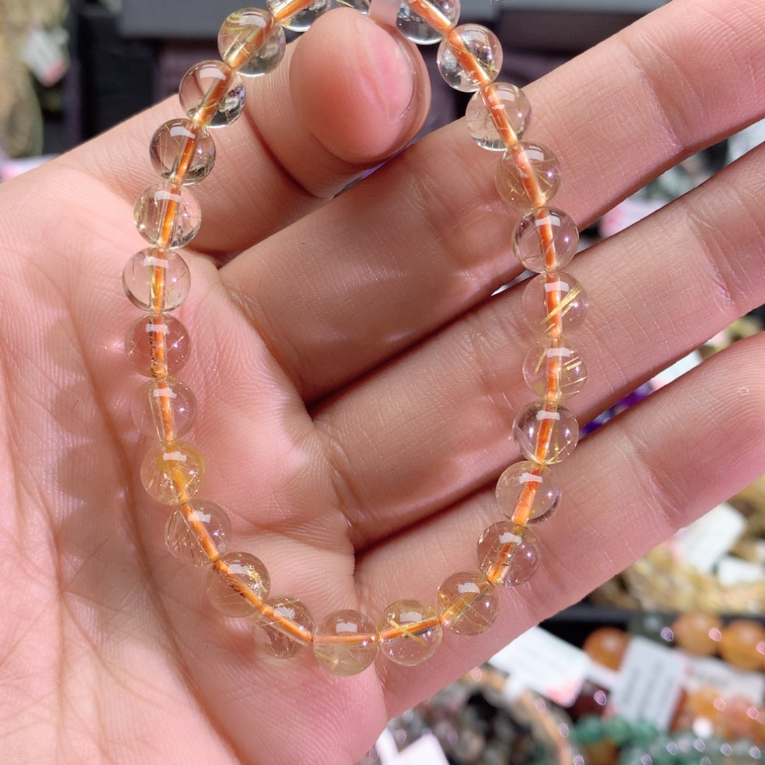 发晶手链未镶嵌我****你发晶手链7+