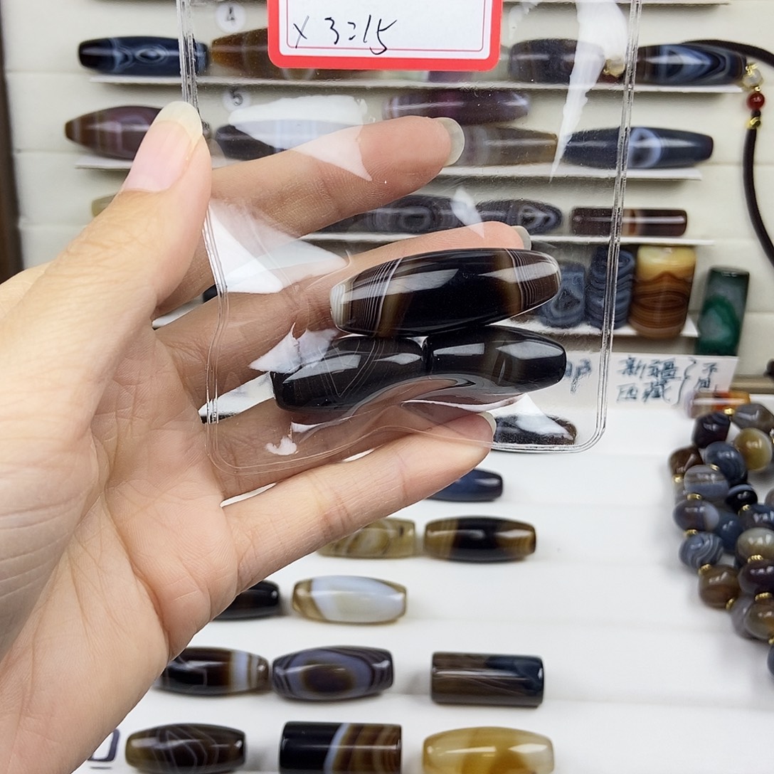 凹***堂玛瑙/玉髓未镶嵌颈饰