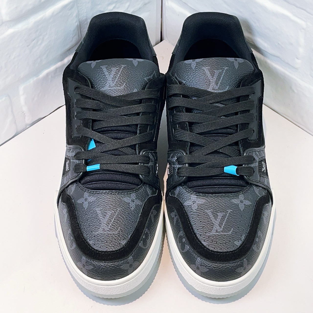 99新 LouisVuitton/路易威登 trainer 黑老花欧码6.5码40.5码充新