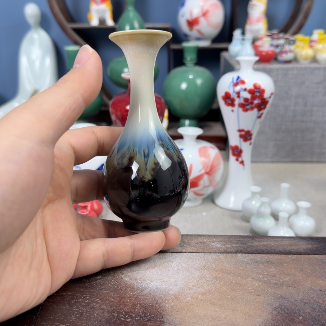 陶瓷手工小花器摆件