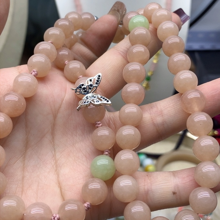 玛瑙/玉髓颈饰合金吊坠