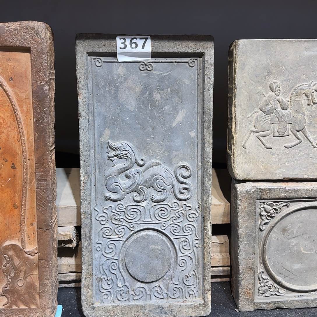 老砖后刻干泡茶台