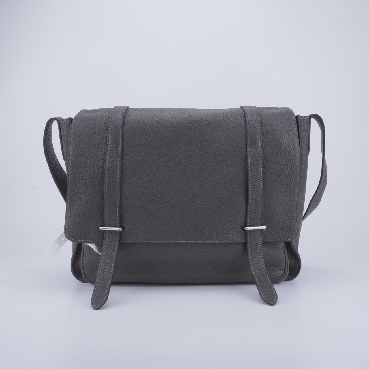 95新 Hermes/爱马仕 双扣邮差包斜挎包 C709