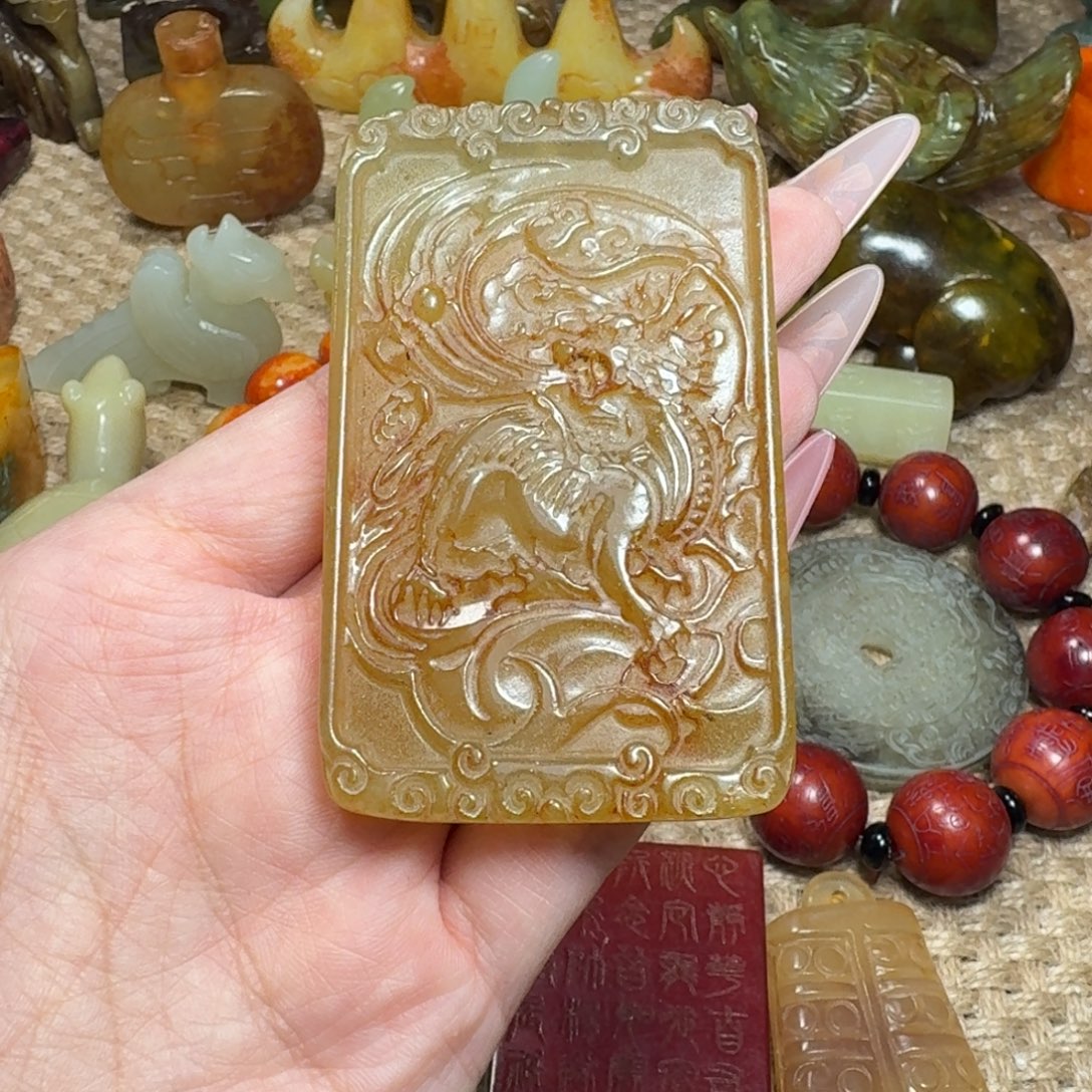 白玉菩提吊坠挂件