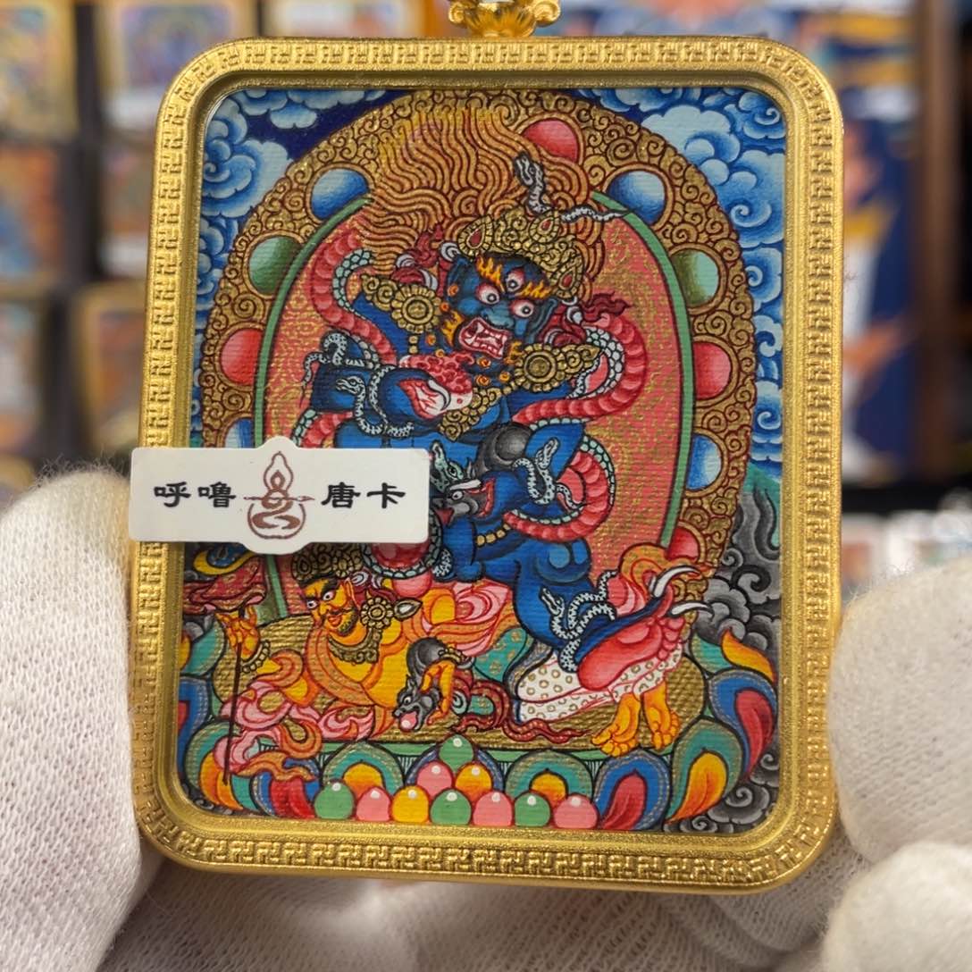 吊坠9****友小九热贡唐卡黑姥爷