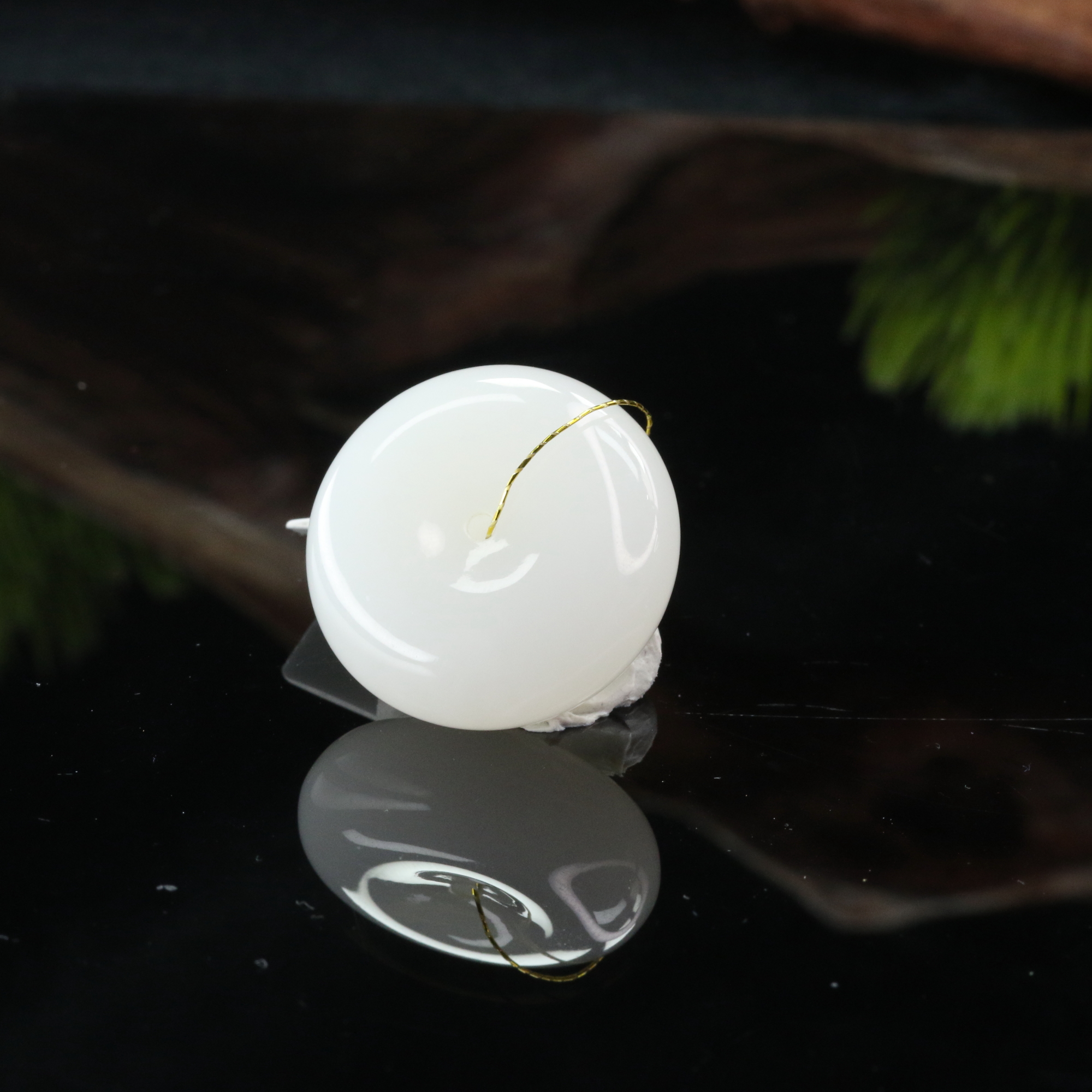 8和田玉羊脂白平安扣吊坠/300140北京中保拍卖