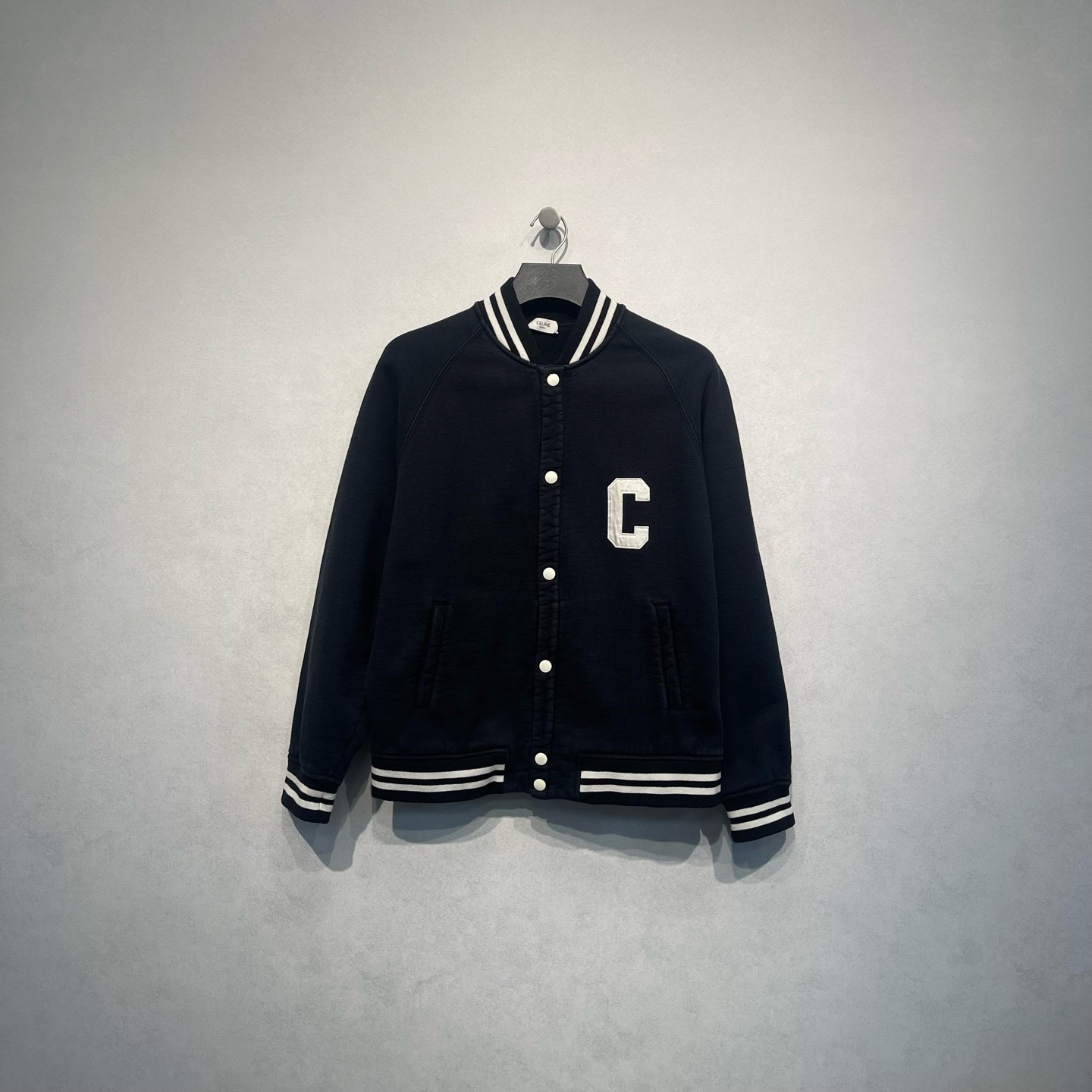 99新 Celine/思琳 大Clogo 棒球服外套/M码/DY216750