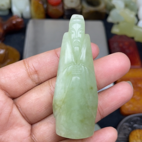 蛇纹石玉未镶嵌颈饰20