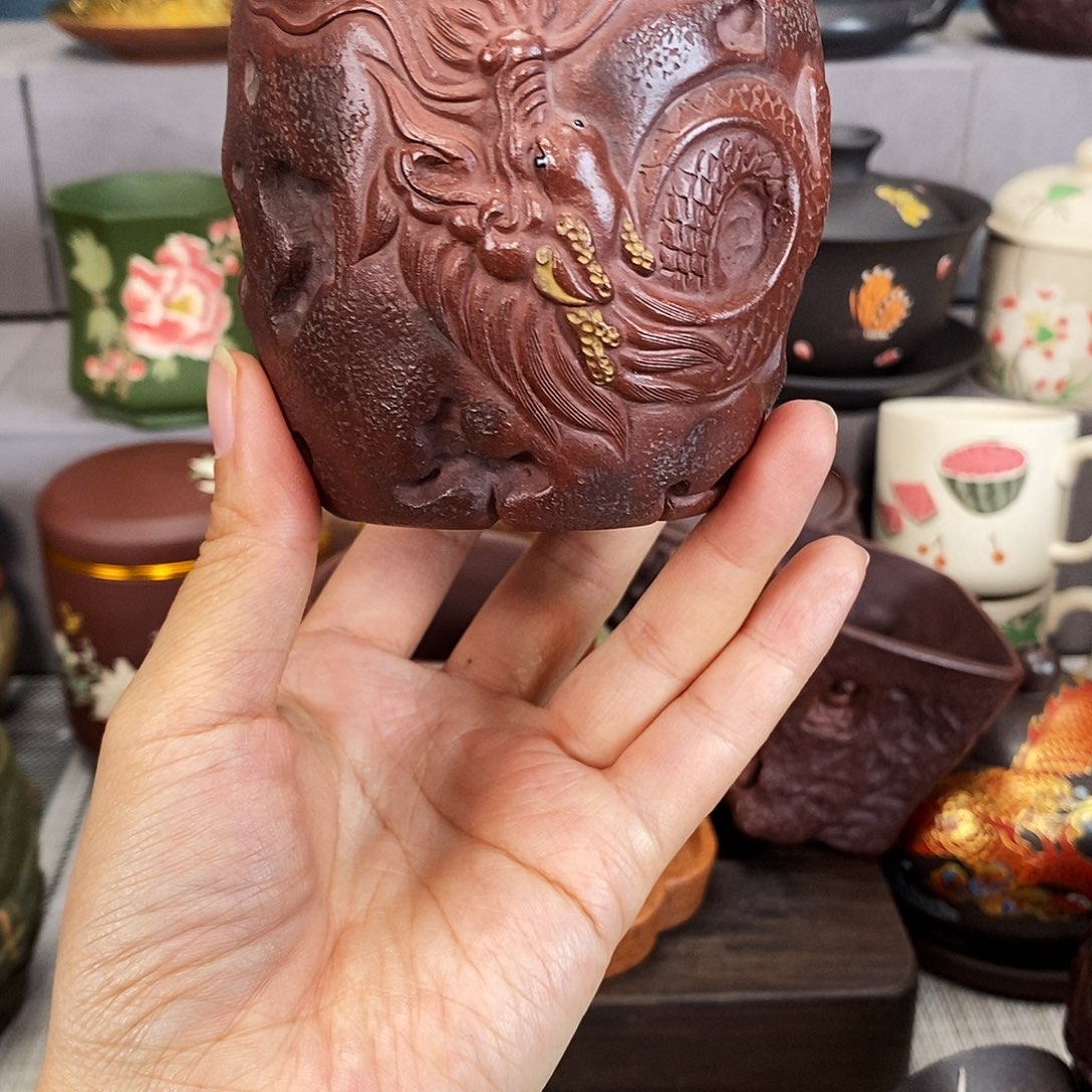 紫砂茶杯紫砂紫砂