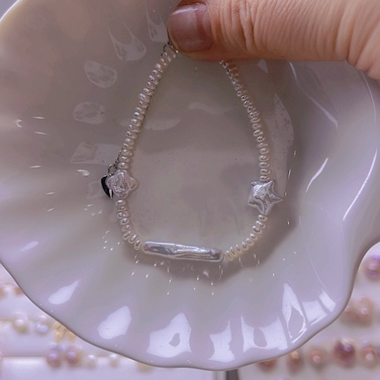 淡水珍珠手绳合金